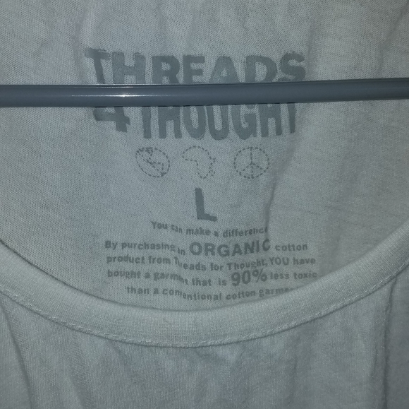Threads4thought basic white tee crew neck - Picture 3 of 4